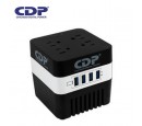 ESTABILIZADOR CDP RU-AVR604I 600VA/300W 4 SALIDAS 4 PORT USB (RU-AVR604I)*